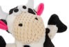 slide 4 of 13, goDog Skinny Cow Dog Toy S/M, SM/MED