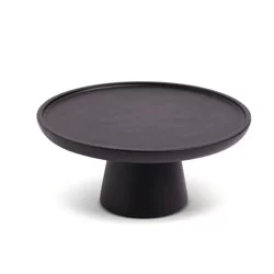 Core Home Cake Plate Black Stain