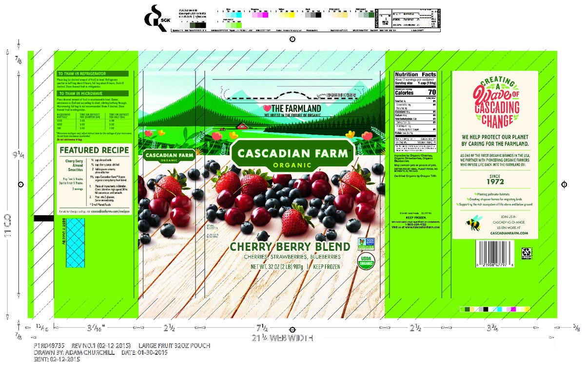 slide 2 of 14, Cascadian Farm Organic Cherry Berry Blend, Premium Frozen Fruit, Non-GMO, 32 oz, 32 oz