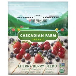 Cascadian Farm Organic Cherry Berry Blend with Cherries, Strawberries, and Blueberries, Frozen Fruit, Non-GMO, 32 oz Bag