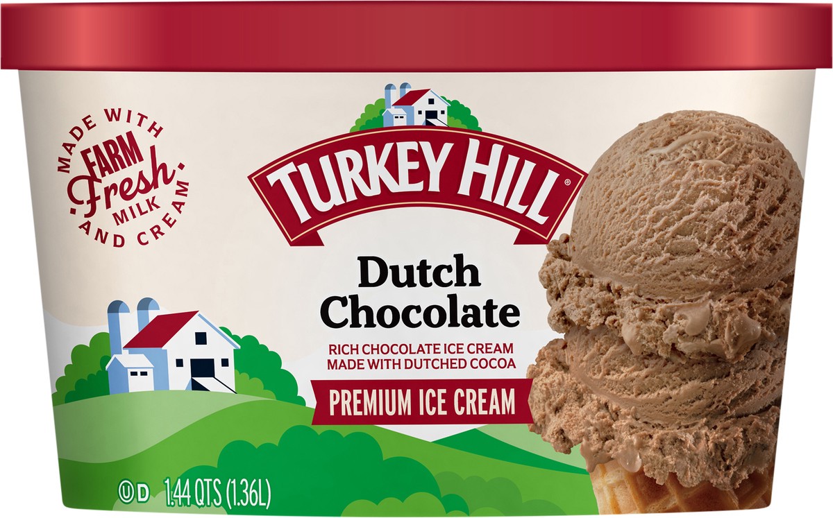 slide 2 of 2, Turkey Hill Premium Dutch Chocolate Ice Cream 1.44 qt, 1.44 qt