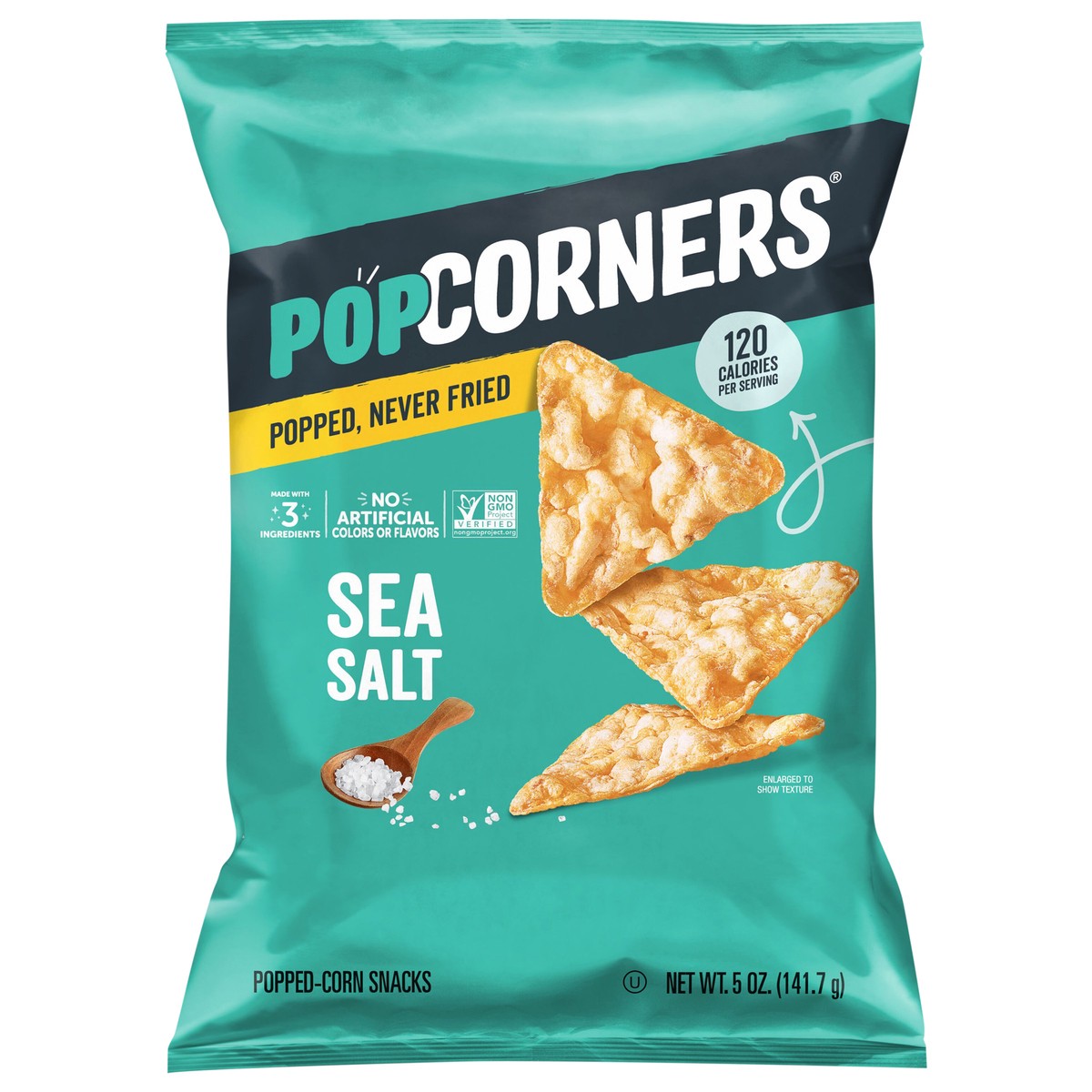 slide 1 of 9, Popcorners Popped-Corn Snacks Sea Salt 5 Oz, 5 oz