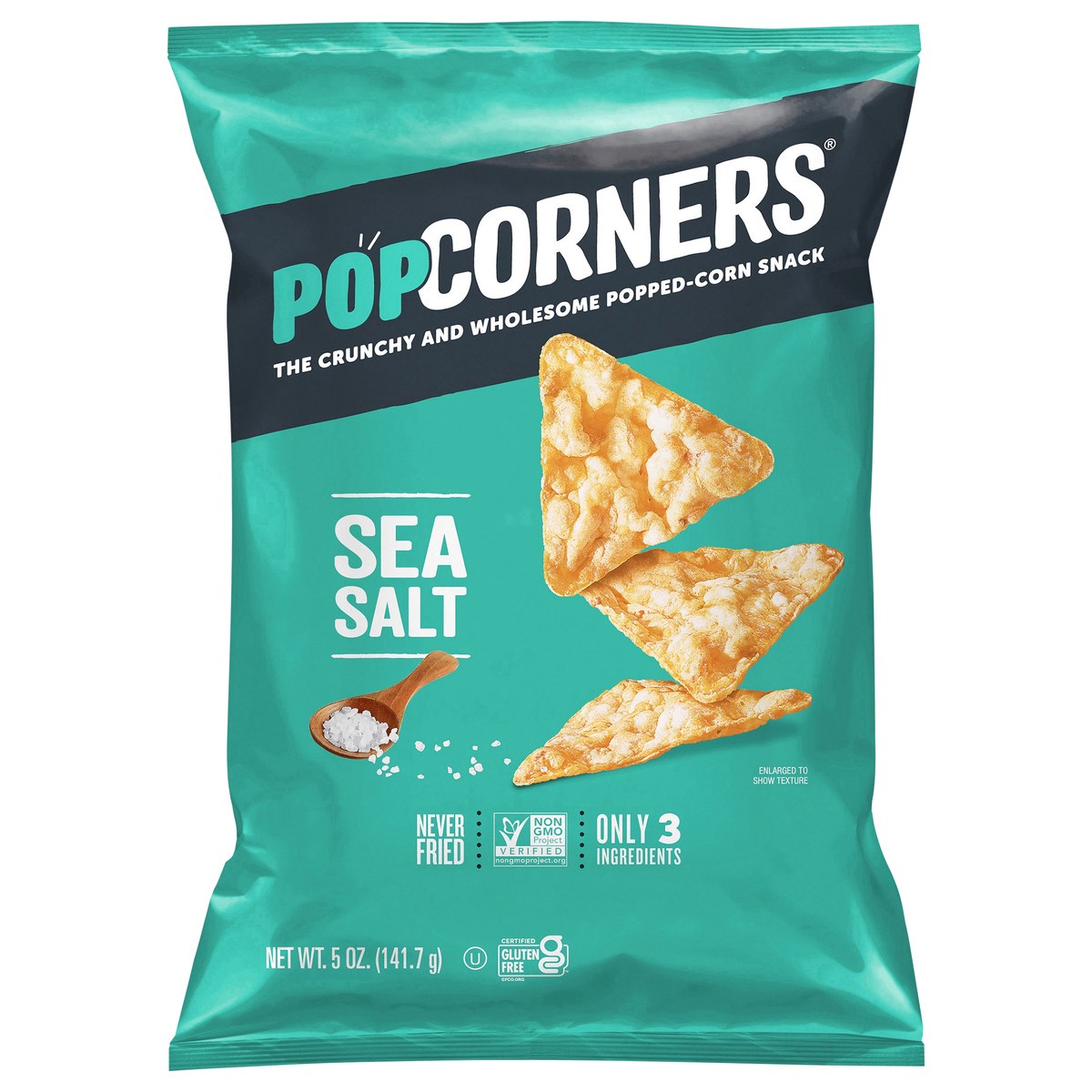 slide 1 of 9, Popcorners The Crunchy And Wholesome Popped Corn Snack Sea Salt 5 Oz, 5 oz