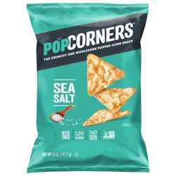 Popcorners The Crunchy And Wholesome Popped Corn Snack Sea Salt 5 Oz