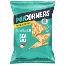 Popcorners Popped-Corn Snacks Sea Salt 5 Oz