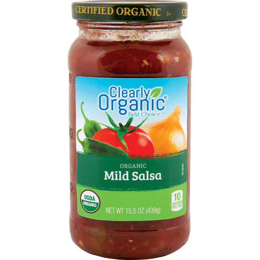 slide 1 of 1, Clearly Organic Mild Salsa, 16 oz