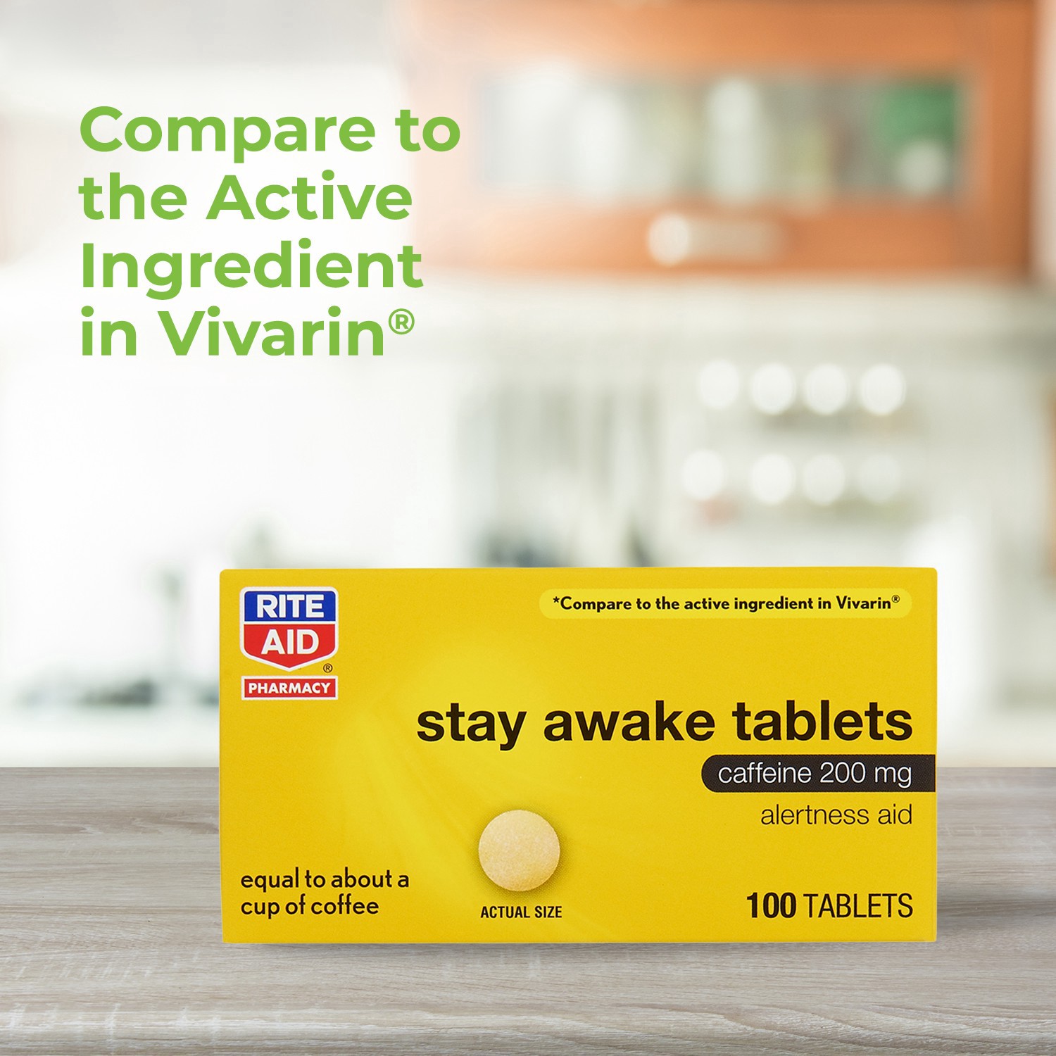 slide 4 of 5, Rite Aid Ra Stay Alert Tab, 100 ct