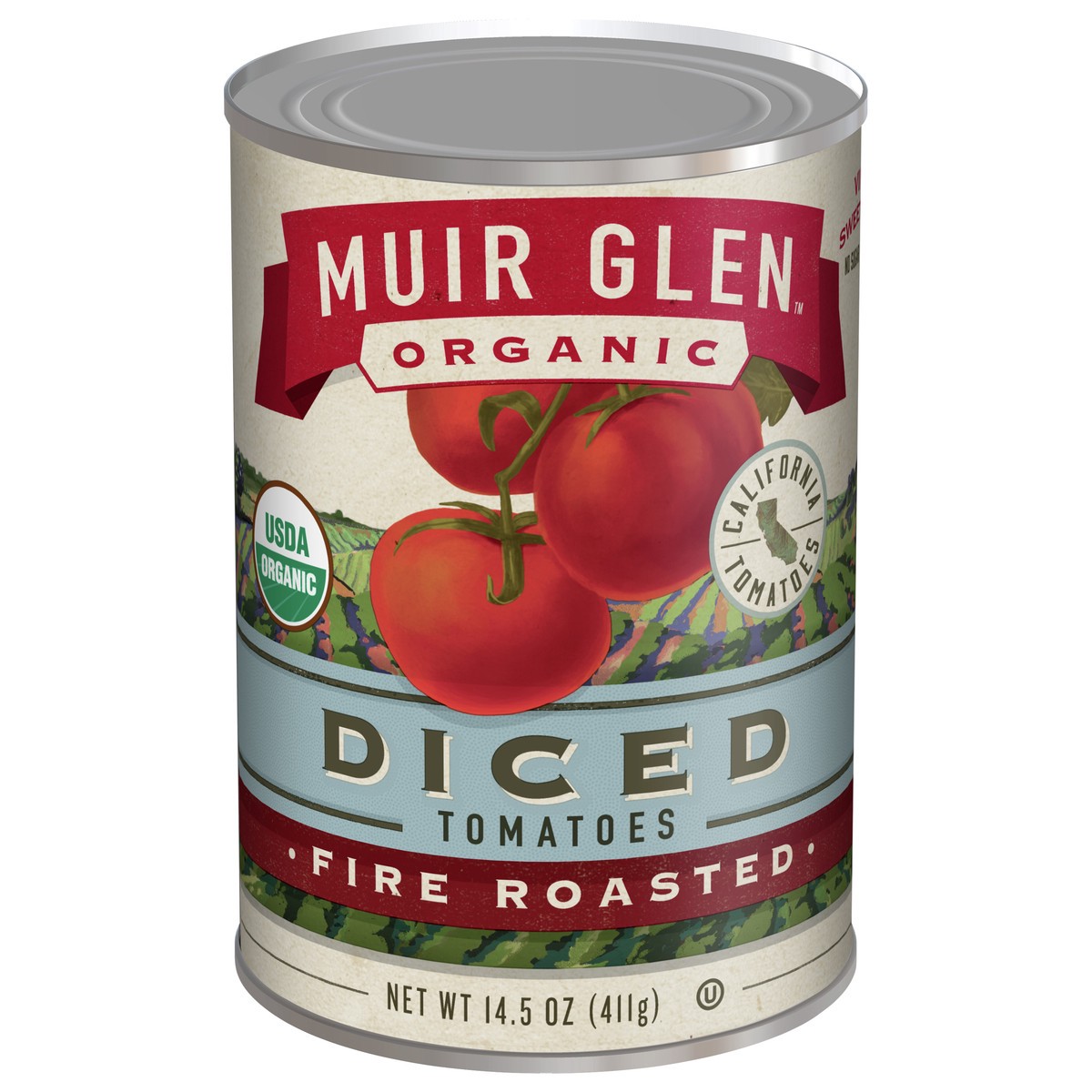 slide 1 of 9, Muir Glen Organic Diced Tomatoes, Fire Roasted, 14.5 oz., 14.5 oz