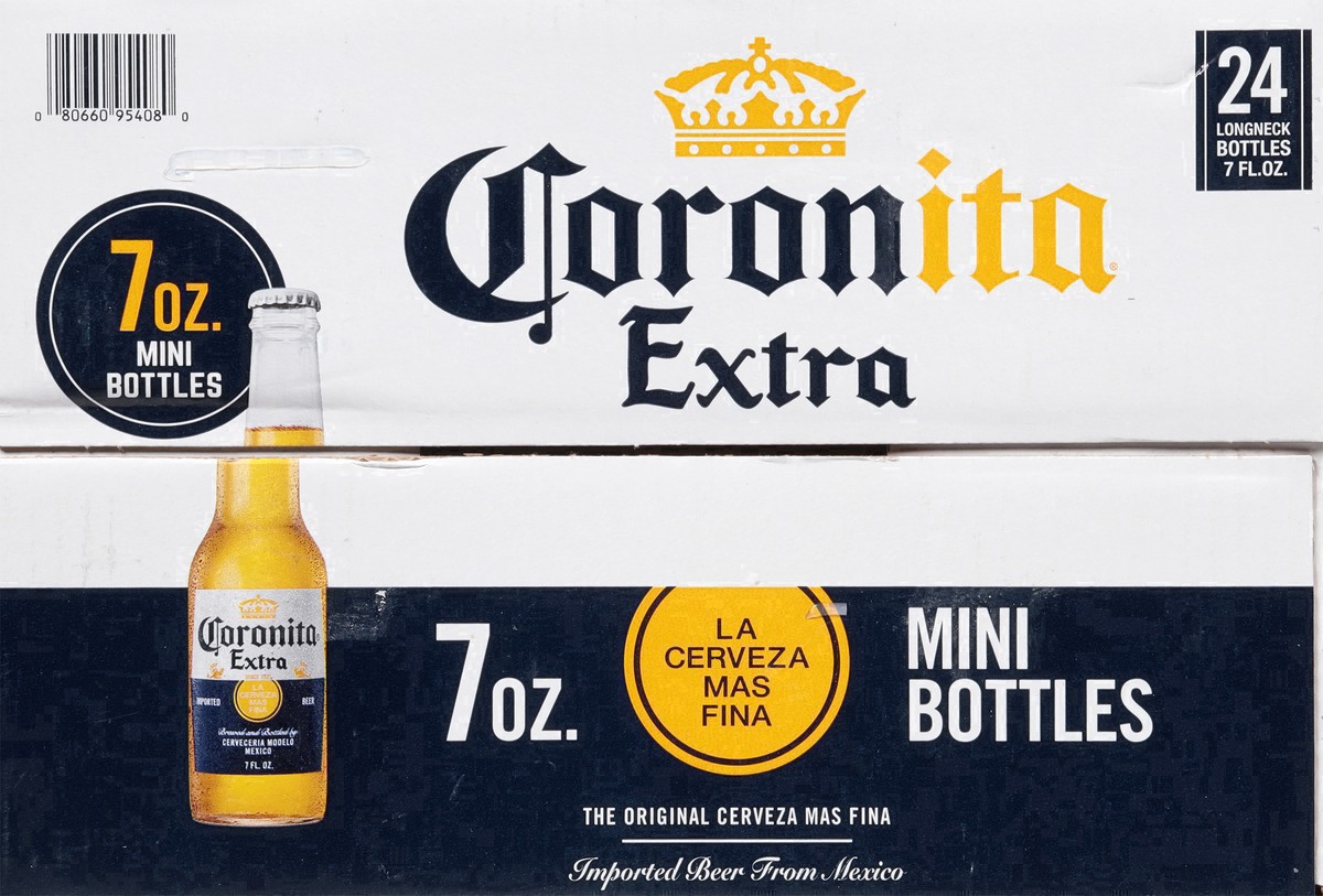 slide 12 of 50, Corona Extra Coronita Lager Mexican Beer Bottles, 24 ct; 7 oz