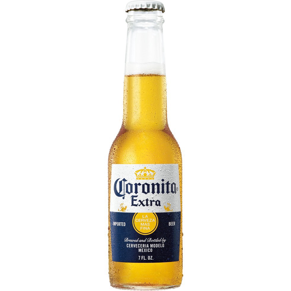 slide 7 of 50, Corona Extra Coronita Lager Mexican Beer Bottles, 24 ct; 7 oz