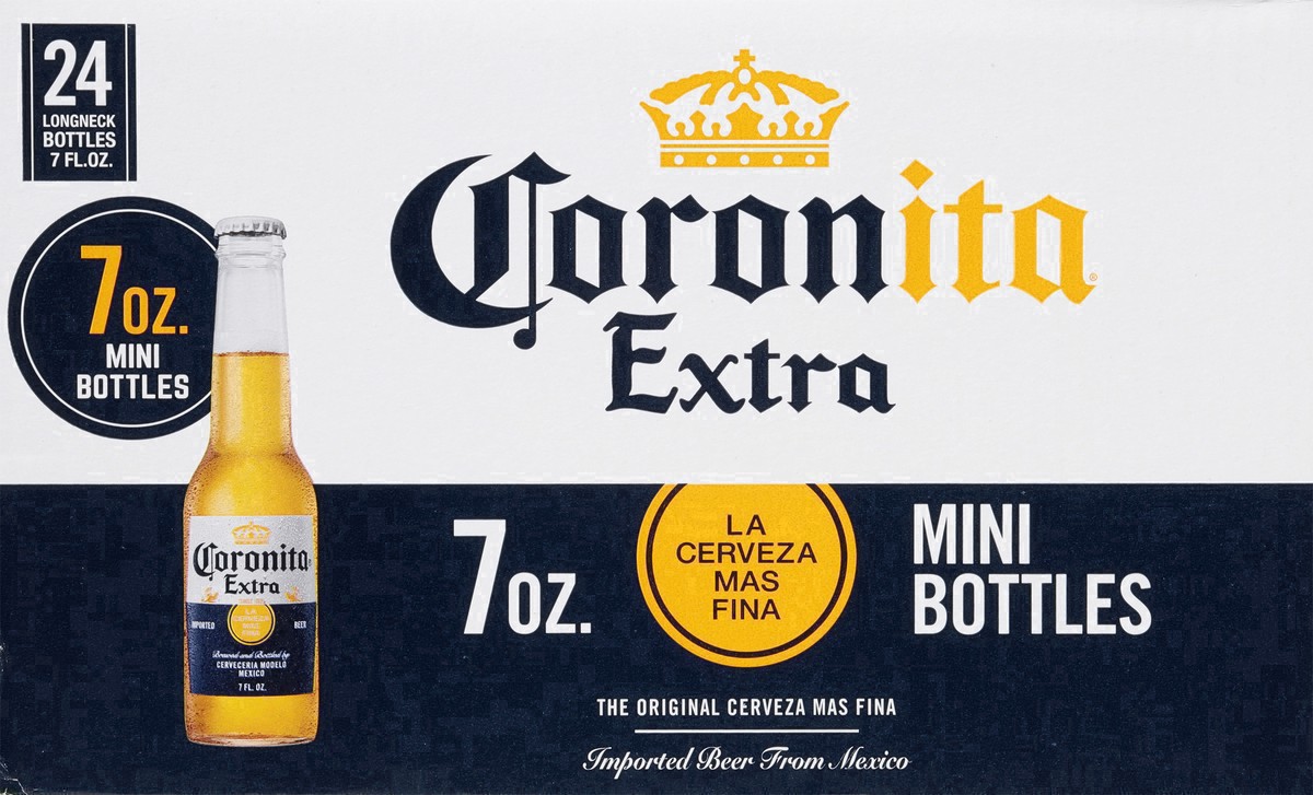 slide 38 of 50, Corona Extra Coronita Lager Mexican Beer Bottles, 24 ct; 7 oz