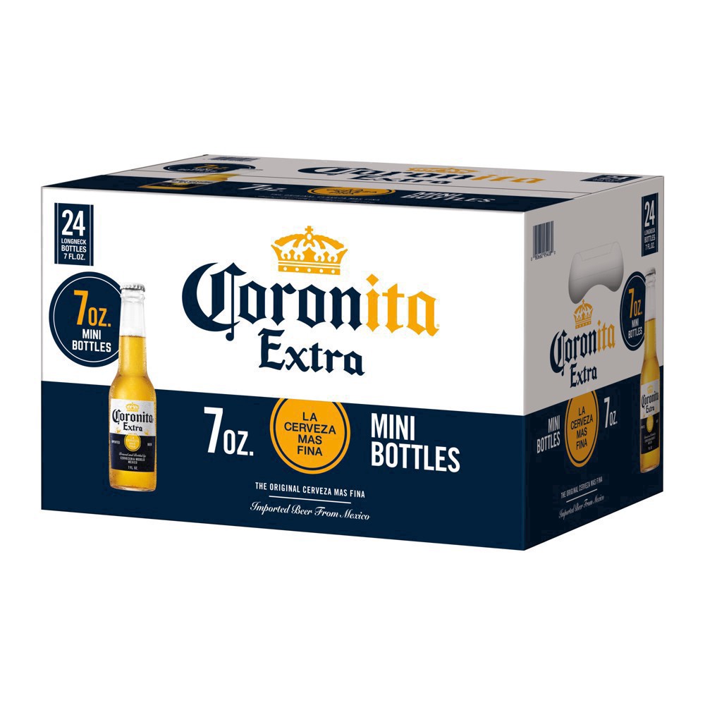 slide 43 of 50, Corona Crown Imports Corona Extra Coronita Extra Beer 24 Pack, 168 fl oz