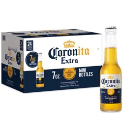 Coronita Extra Corona Extra Coronita Mexican Lager Beer, 24 pk 7 fl oz Bottles, 4.6% ABV