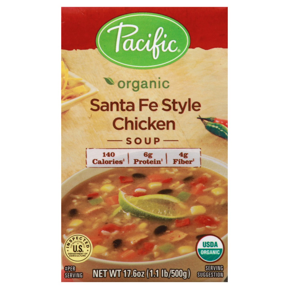 slide 9 of 10, Pacific Foods Organic Santa Fe Style Chicken Soup, 17.6 fl oz