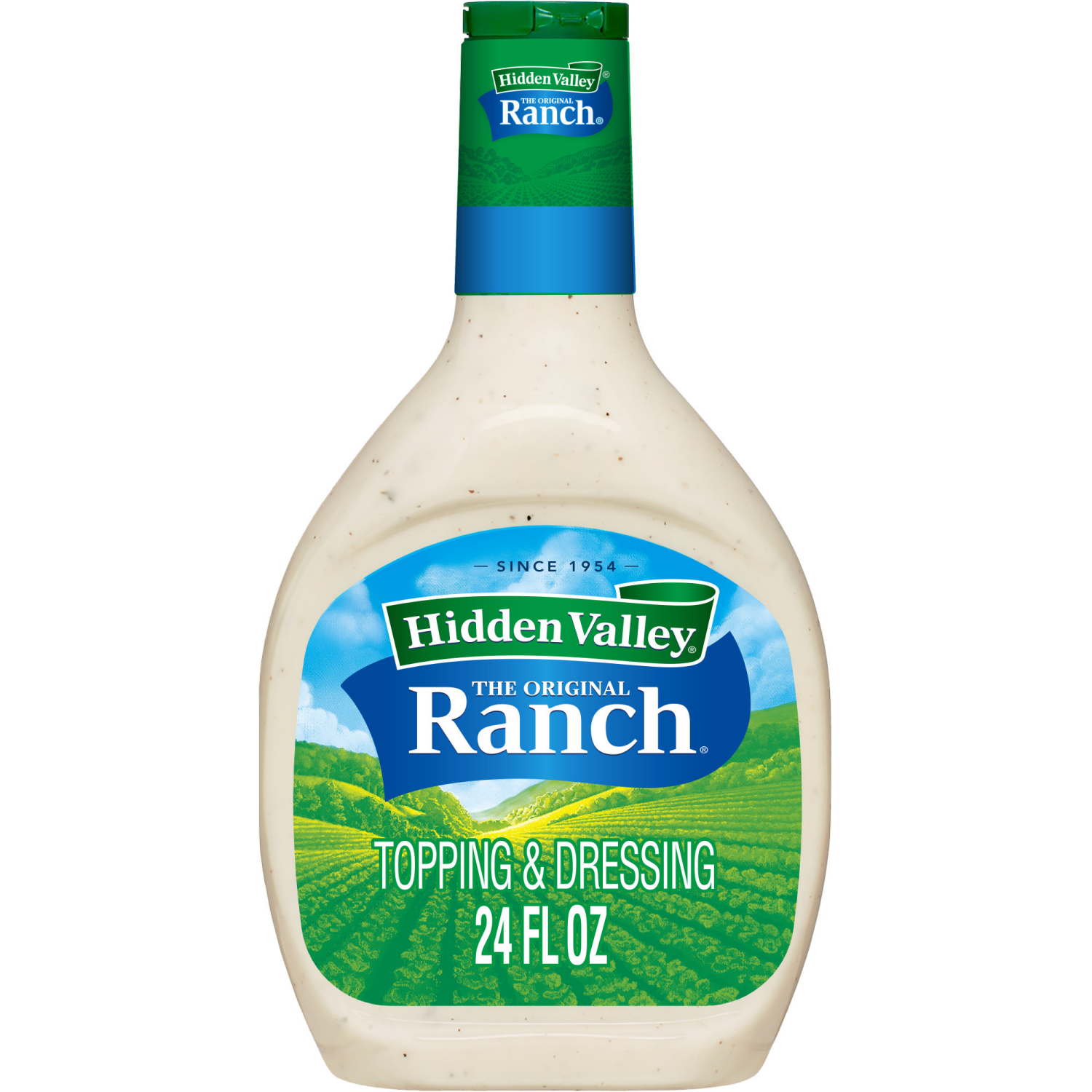 slide 1 of 8, Hidden Valley Original Ranch Salad Dressing & Topping, 24 fl oz
