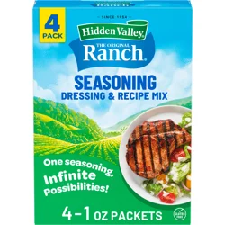 Hidden Valley Gluten Free Original Ranch Salad Dressing and Seasoning Mix Packets for Ranch Dip