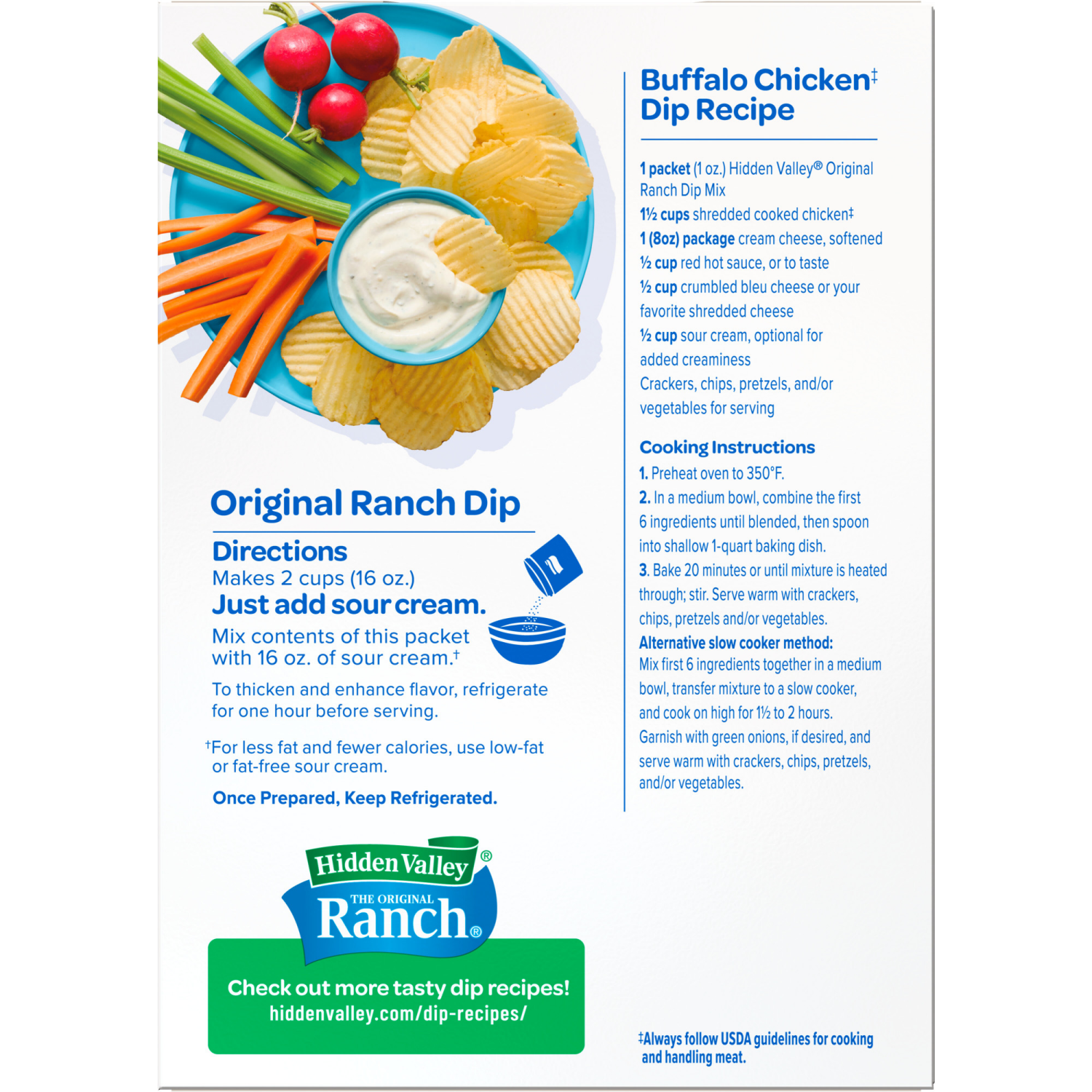 slide 2 of 8, Hidden Valley Original Ranch Dips Mix Packets, 4 ct