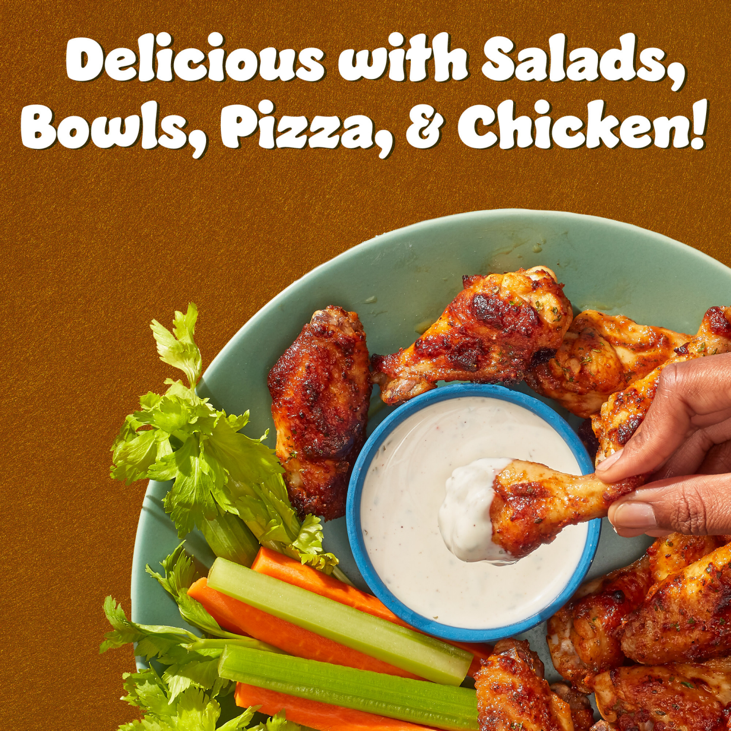 slide 4 of 8, Hidden Valley Buttermilk Ranch Salad Dressing & Topping, Gluten Free - 36 Ounce Bottle, 36 oz