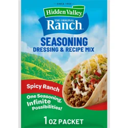 Hidden Valley The Original Ranch Seasoning Spicy Salad Dressing & Recipe Mix 1 oz