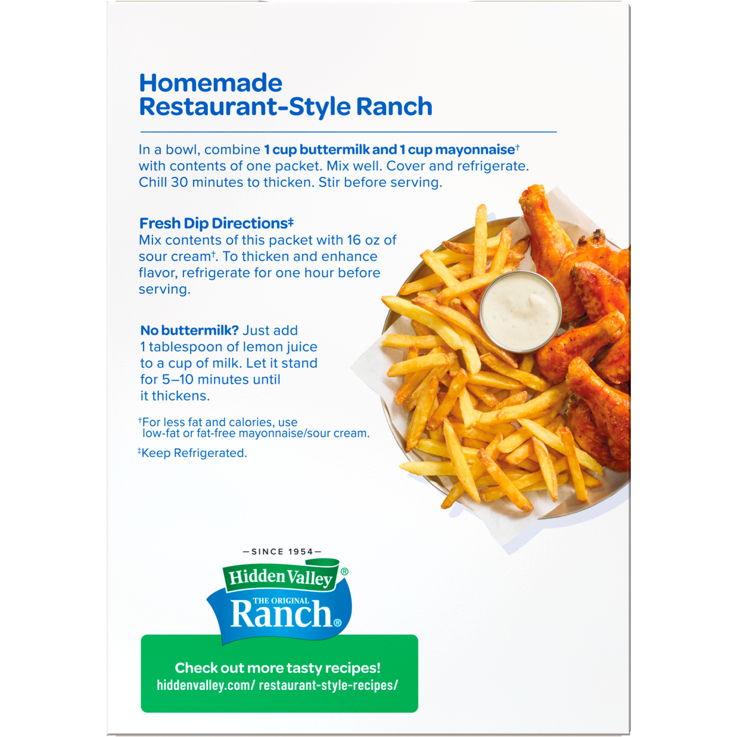 slide 2 of 8, Hidden Valley Buttermilk Ranch Salad Dressing & Seasoning Mix Packets, 4 ct