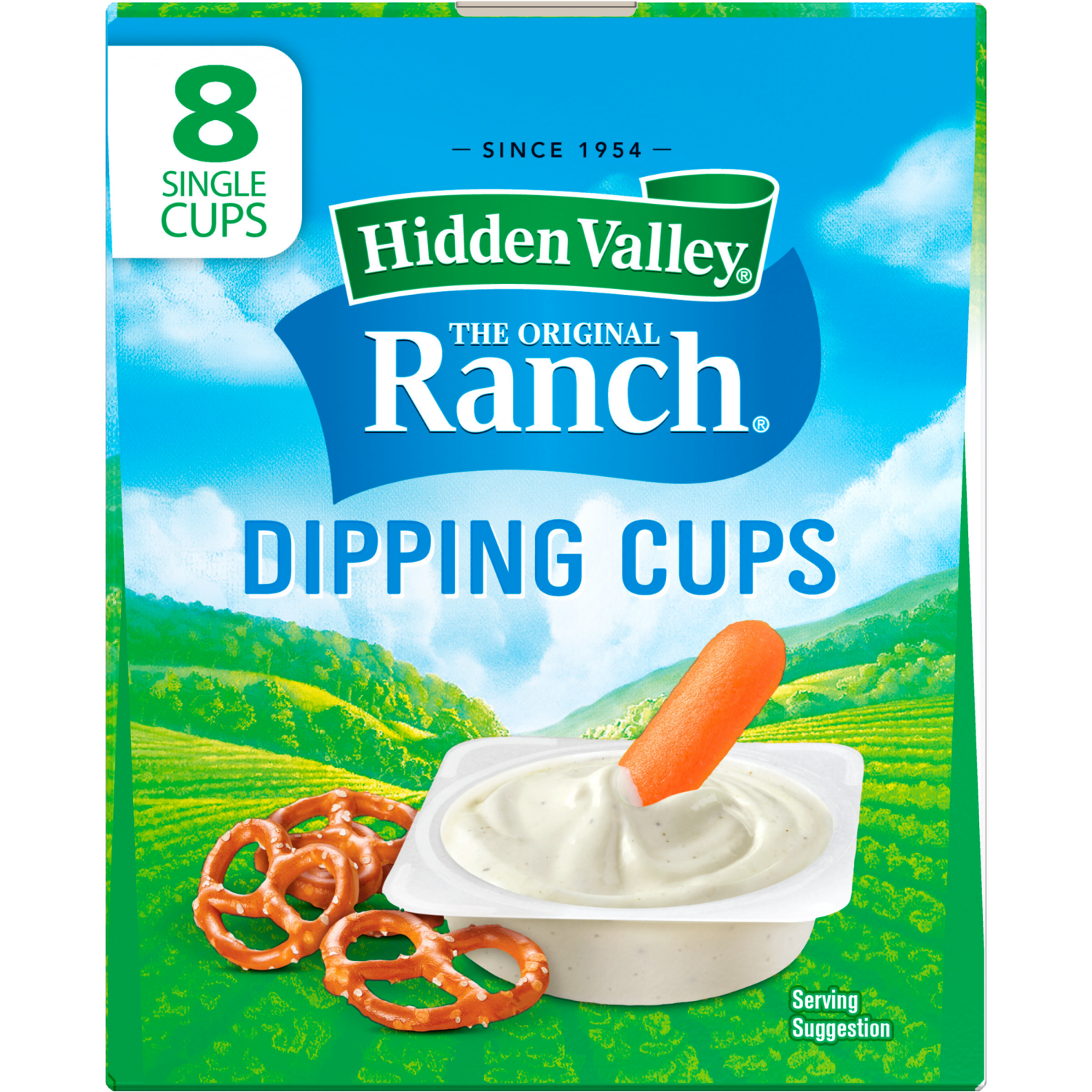 slide 3 of 8, Hidden Valley The Original Ranch Dipping Cups Topping & Dressing 8 ea, 8 ct