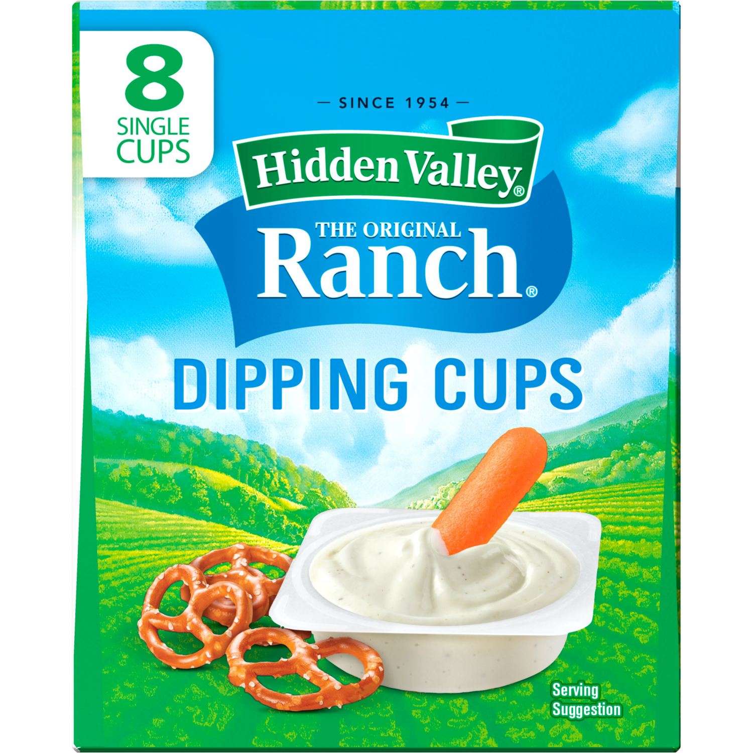 slide 5 of 8, Hidden Valley The Original Ranch Dipping Cups Topping & Dressing 8 ea, 8 ct