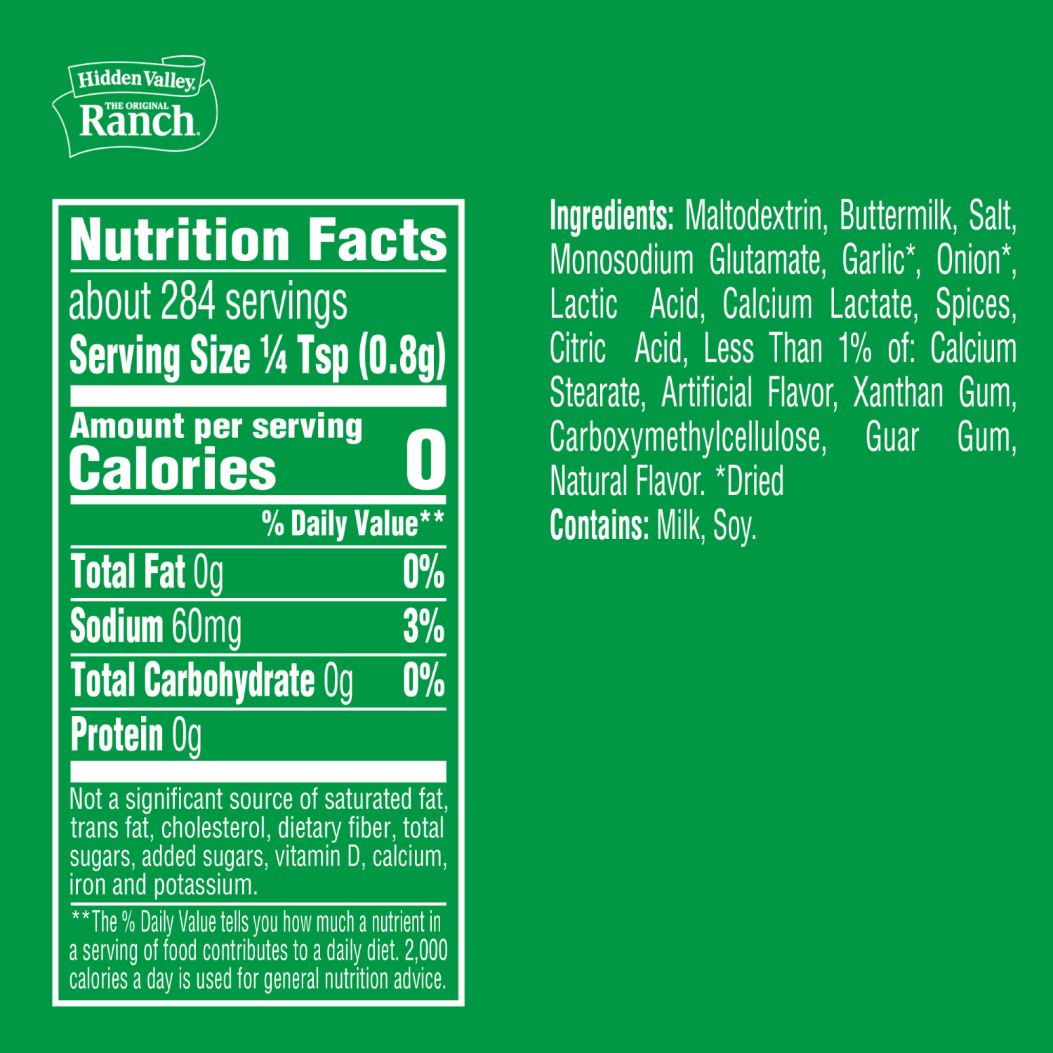 slide 8 of 8, Hidden Valley Original Ranch Salad Dressing & Seasoning Mix Canister, 8 oz