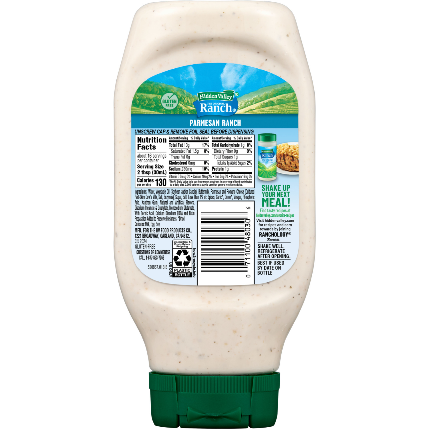 slide 2 of 8, Hidden Valley Parmesan Ranch, 16 fl oz