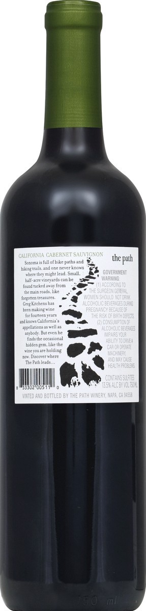 slide 6 of 6, The Path Cabernet Sauvignon 750 ml, 750 ml