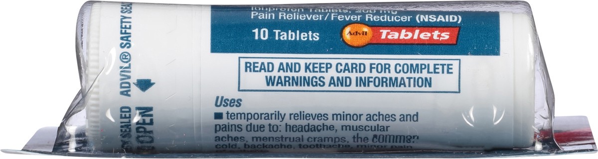 slide 2 of 7, Advil Ibuprofen Tablets Travel Size, 10 ct