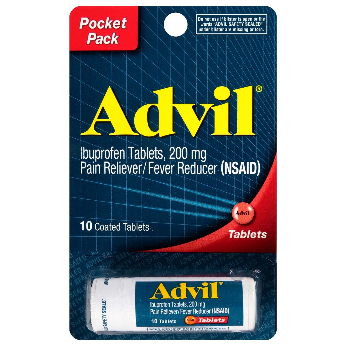 slide 1 of 7, Advil Ibuprofen Tablets Travel Size, 10 ct