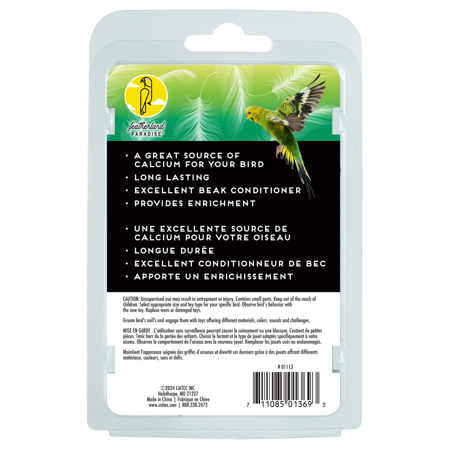 slide 2 of 2, Featherland Paradise Small Mineral Block, 1 ct