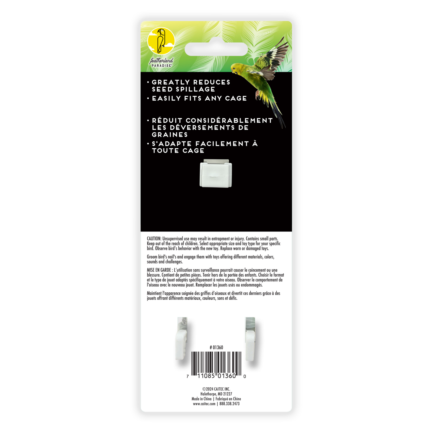 slide 2 of 3, Featherland Paradise Interior Silo Feeder, 1 ct