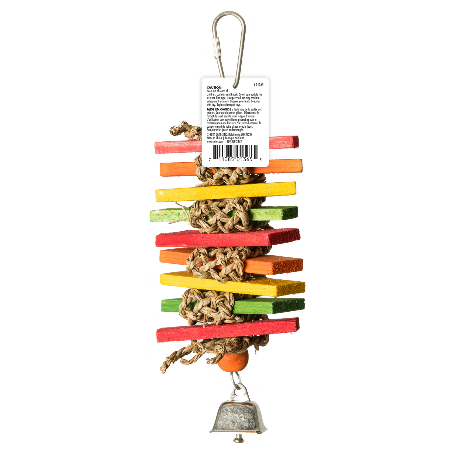 slide 2 of 3, Featherland Paradise Grass Woven Slats Bird Toy, 1 ct
