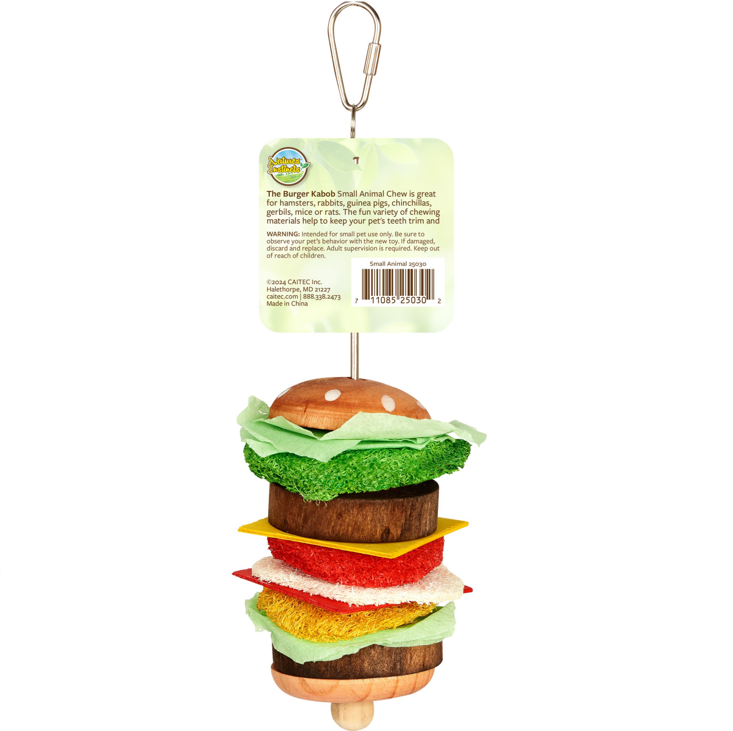 slide 2 of 2, Natures Instincts Deluxe Burger Kabob Chew, 1 ct