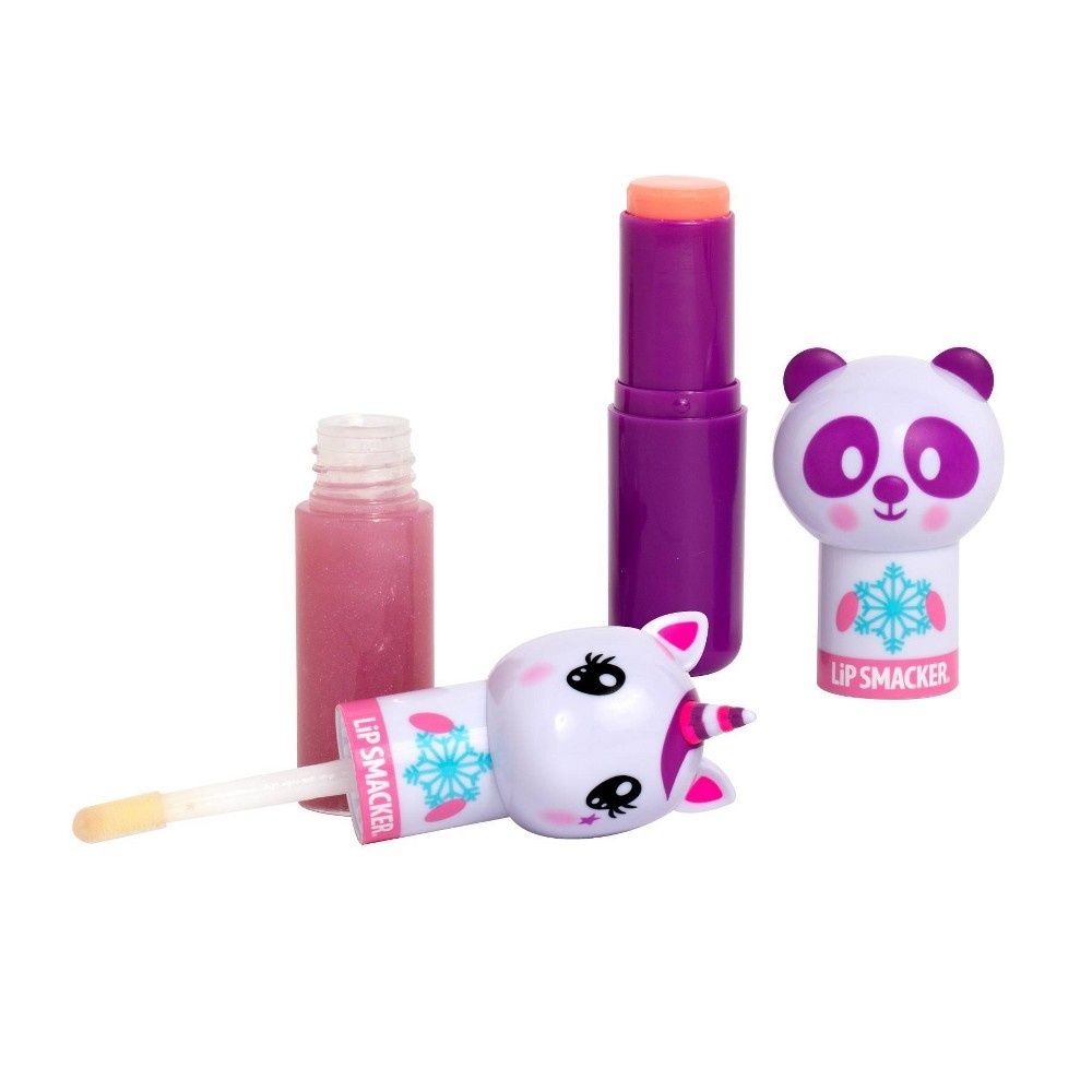 slide 2 of 3, Lip Smacker Lippy Pals Panda Lip Gloss And Balm, 2 ct