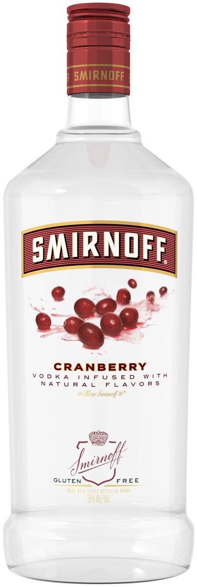 slide 1 of 3, Smirnoff Cranberry Vodka, 1.75 liter