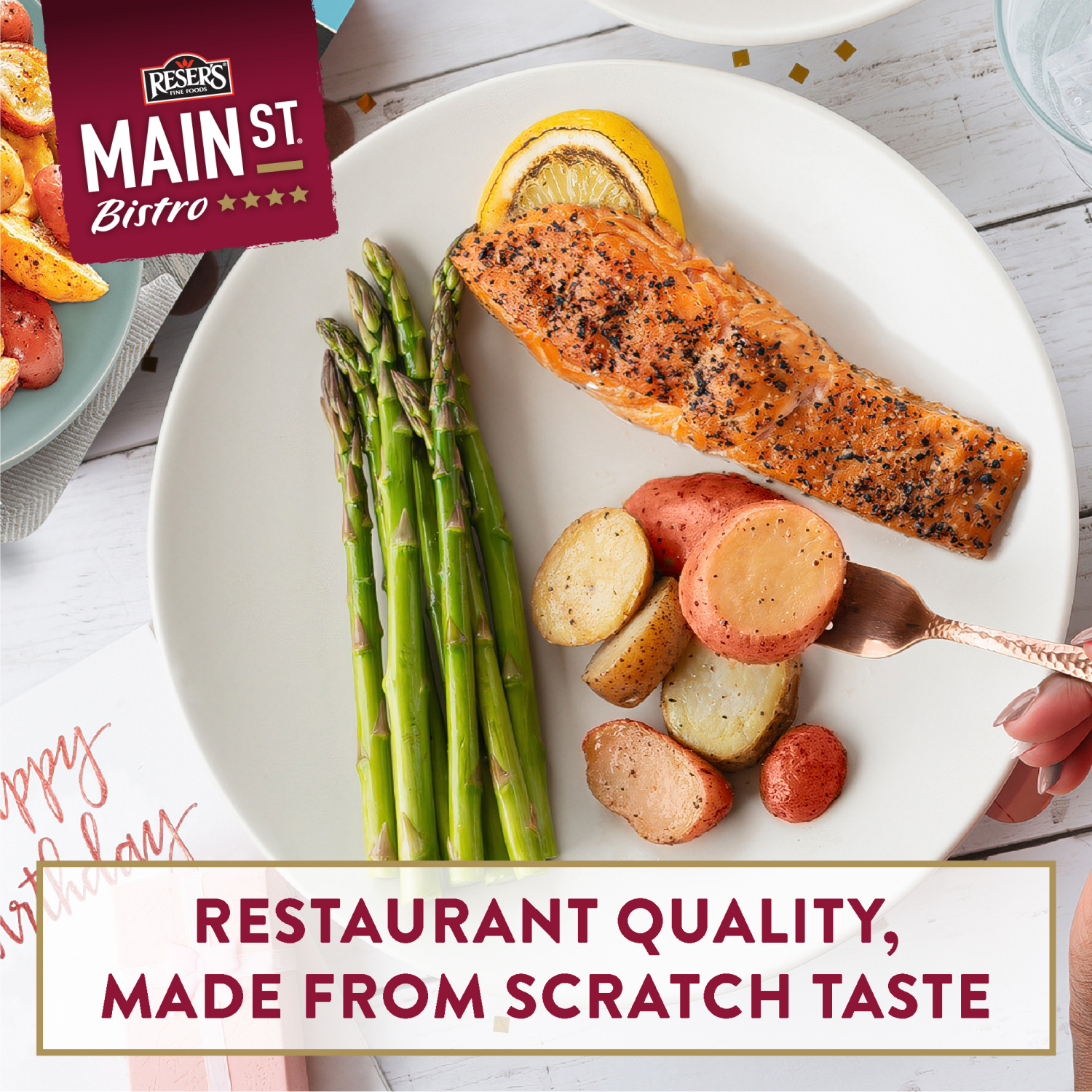 slide 5 of 5, Main St. Bistro Reser's Main St Bistro Roasted Sea Salt & Black Pepper Potatoes 17 oz., 17 oz