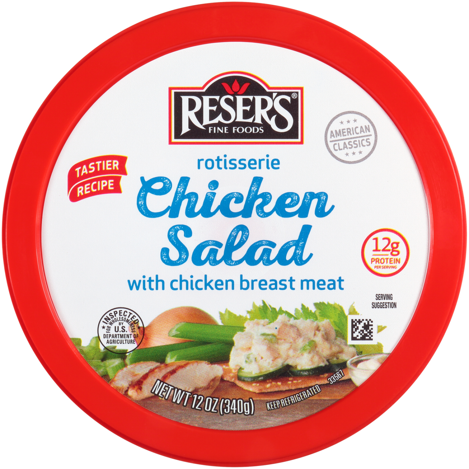 slide 6 of 6, Reser's Chicken Salad, Rotisserie, 12 oz