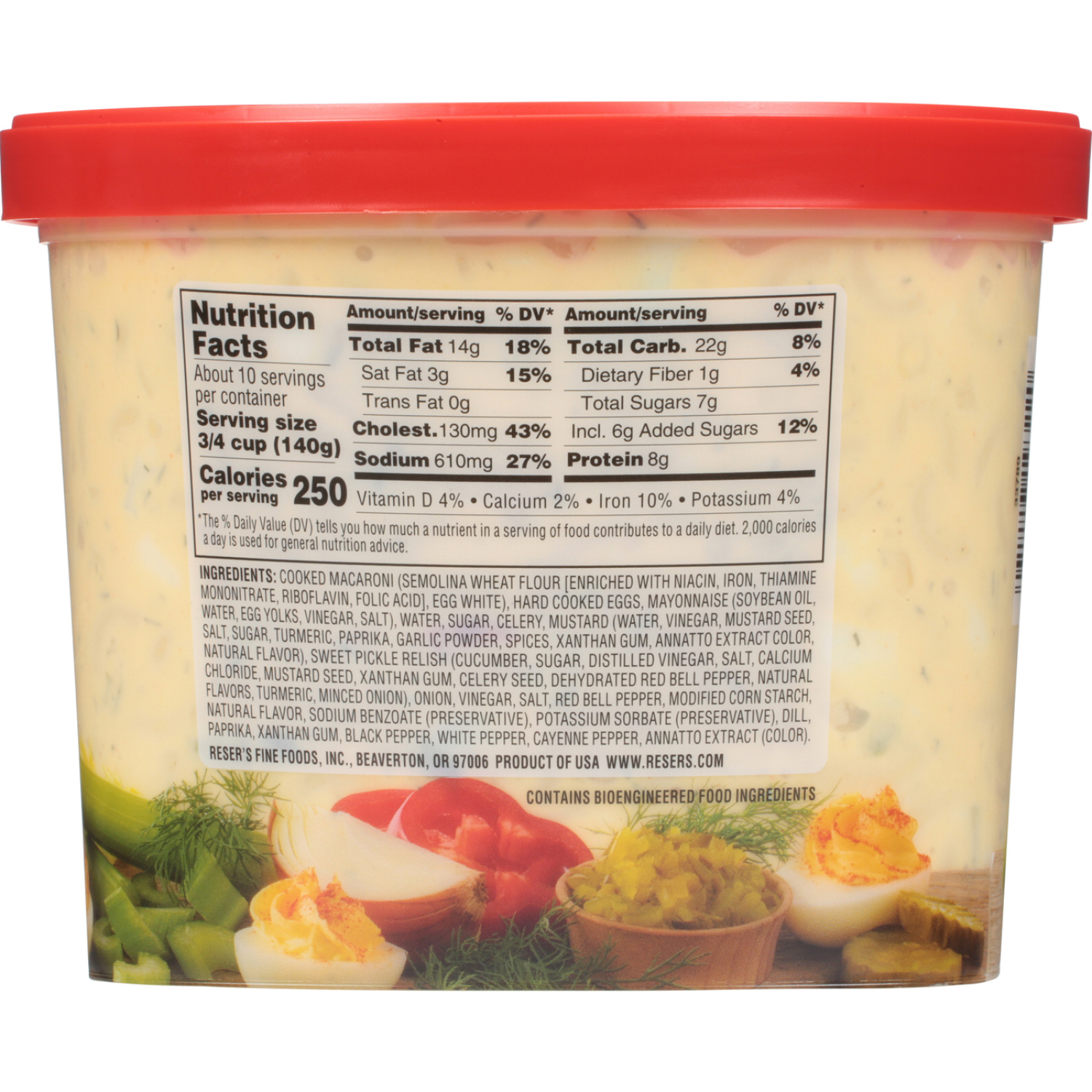 slide 2 of 7, Reser's Deviled Egg Macaroni Salad, 3 lb