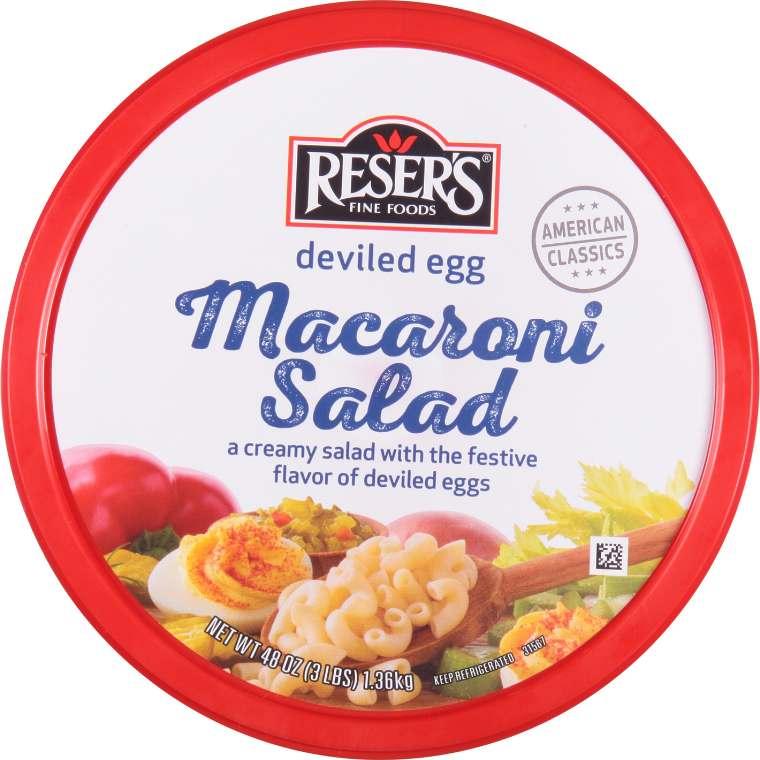 slide 7 of 7, Reser's Deviled Egg Macaroni Salad, 3 lb