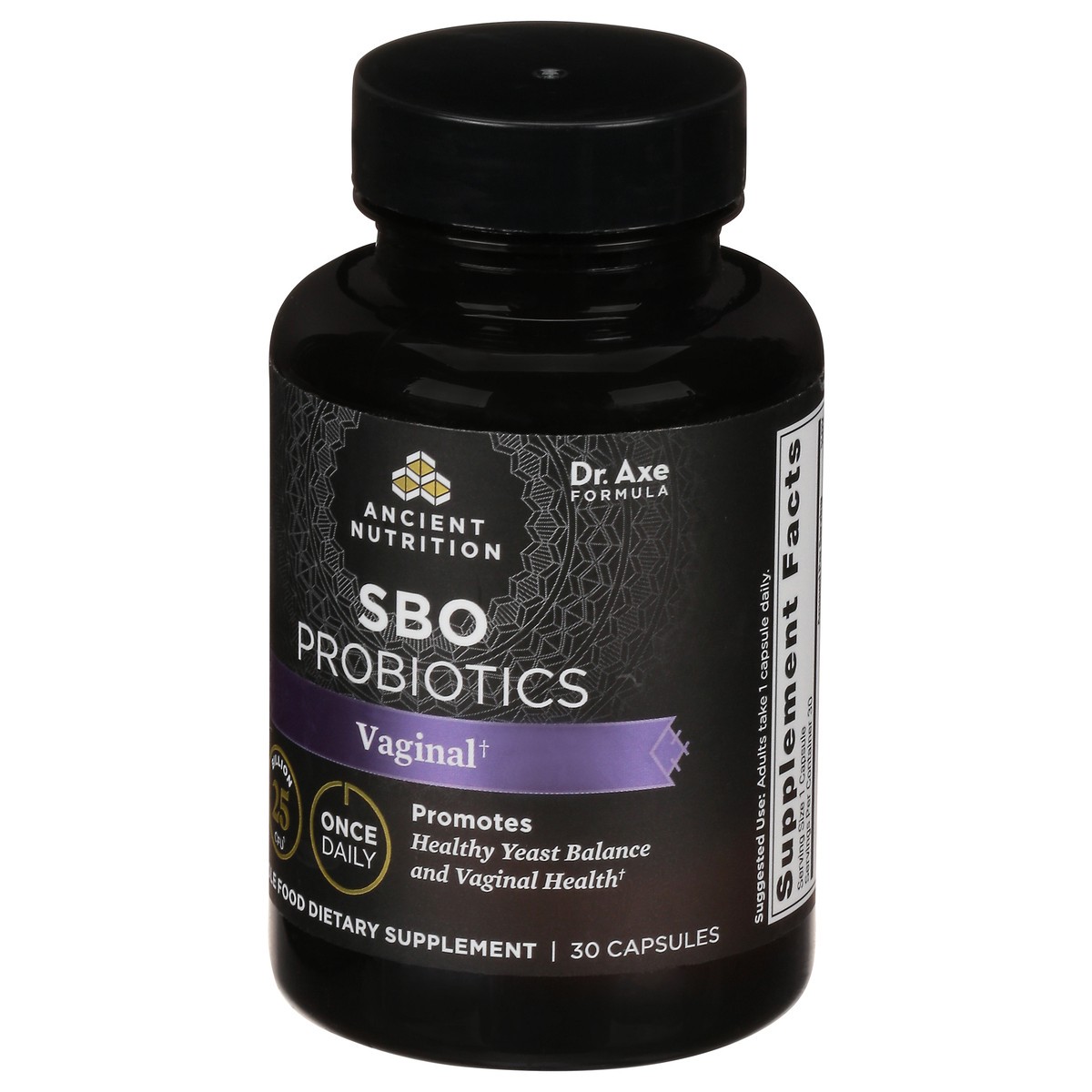 slide 8 of 9, Ancient Nutrition Once Daily Vaginal SBO Probiotics 30 Capsules, 30 ct