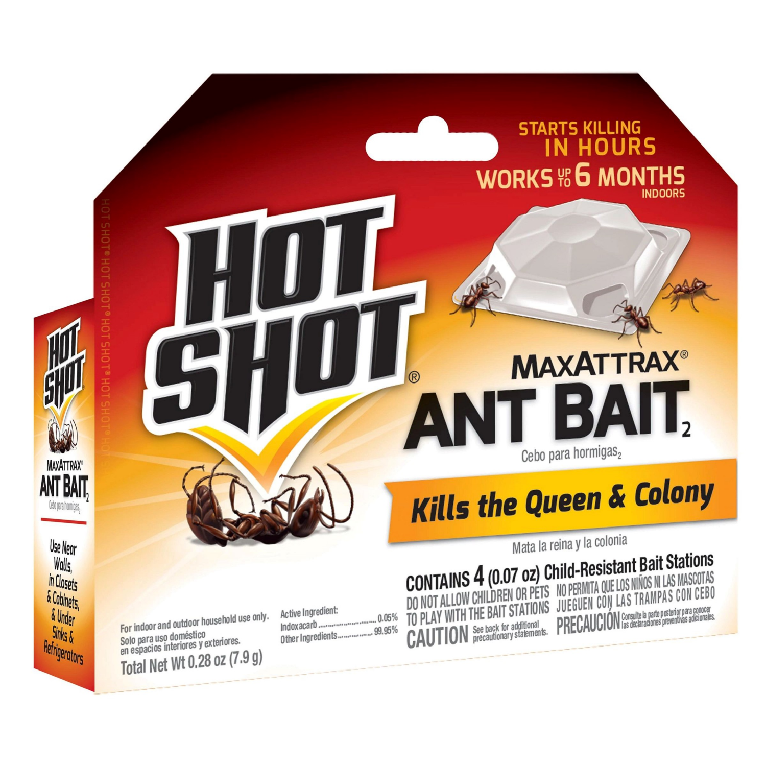 slide 1 of 2, Hot Shot MaxAttrax Ant Bait 0.28 oz, 0.28 oz