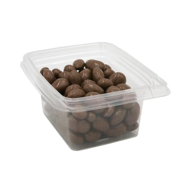 slide 1 of 1, Hy-Vee Chocolaty Almonds, 12 oz