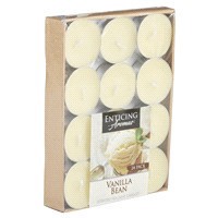 slide 23 of 29, Enticing Aromas Vanilla Bean Scented Tea Light Candles - Cream, 24 ct