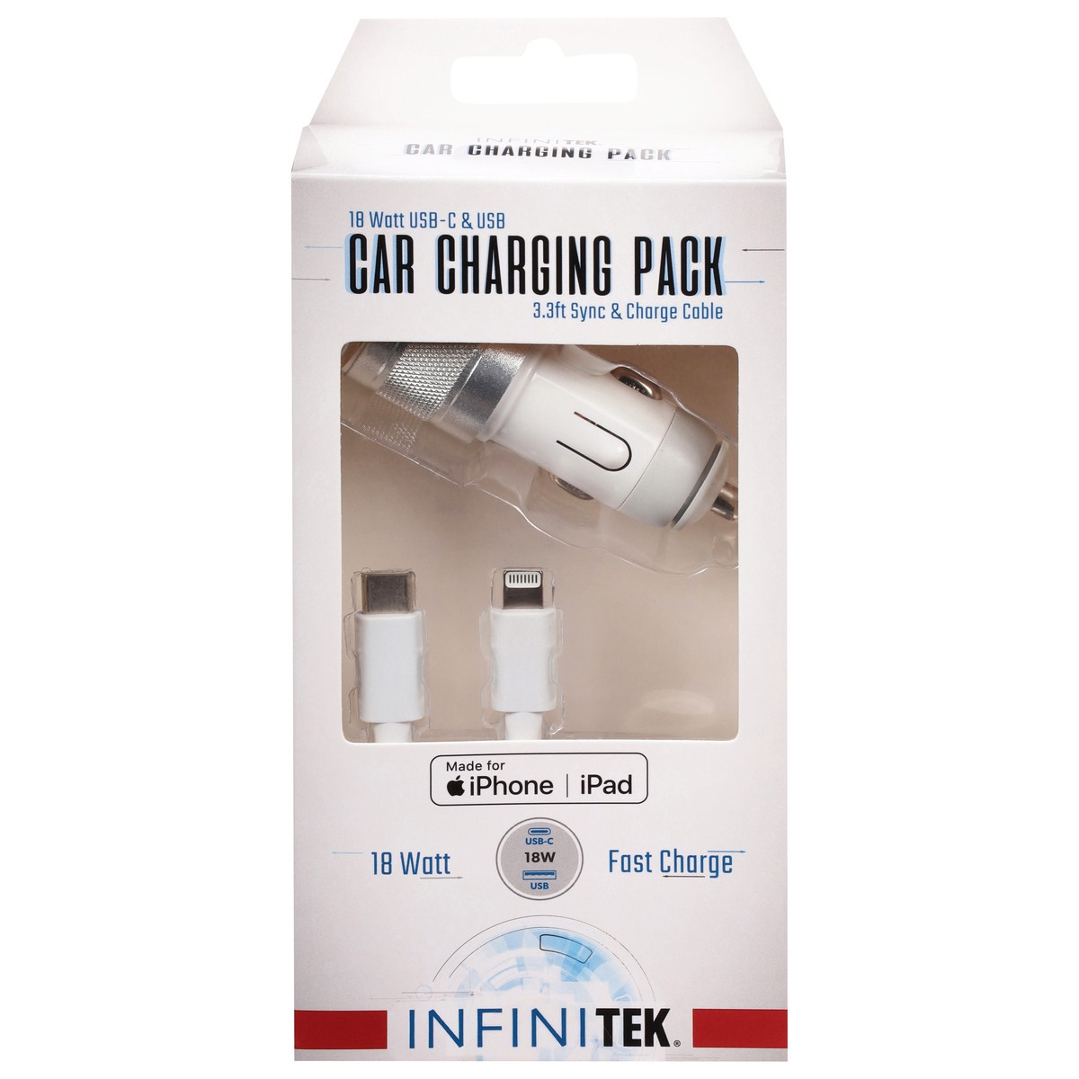 slide 1 of 1, Mobil Infinitek 18 Watt Fast Charge Car Charging Pack 1 1 ea, 1 ct