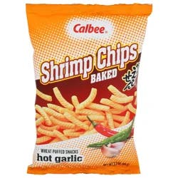 Calbee Baked Hot Garlic Shrimp Chips - 3.3 oz