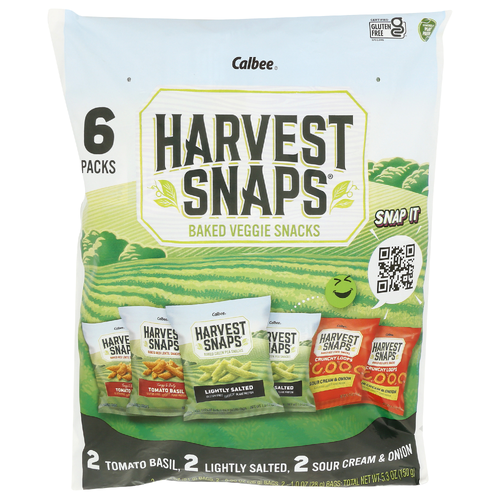 slide 1 of 1, Calbee Harvest Snaps Variety 6 Pack, 5.3 oz; 6 ct