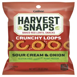 Calbee Harvest Snaps Crunchy Loops Sour Cream & Onion