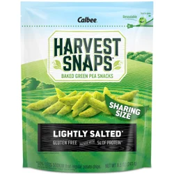 Harvest Snaps Baked Lightly Salted Green Pea Snacks Sharing Size - 8.5 oz